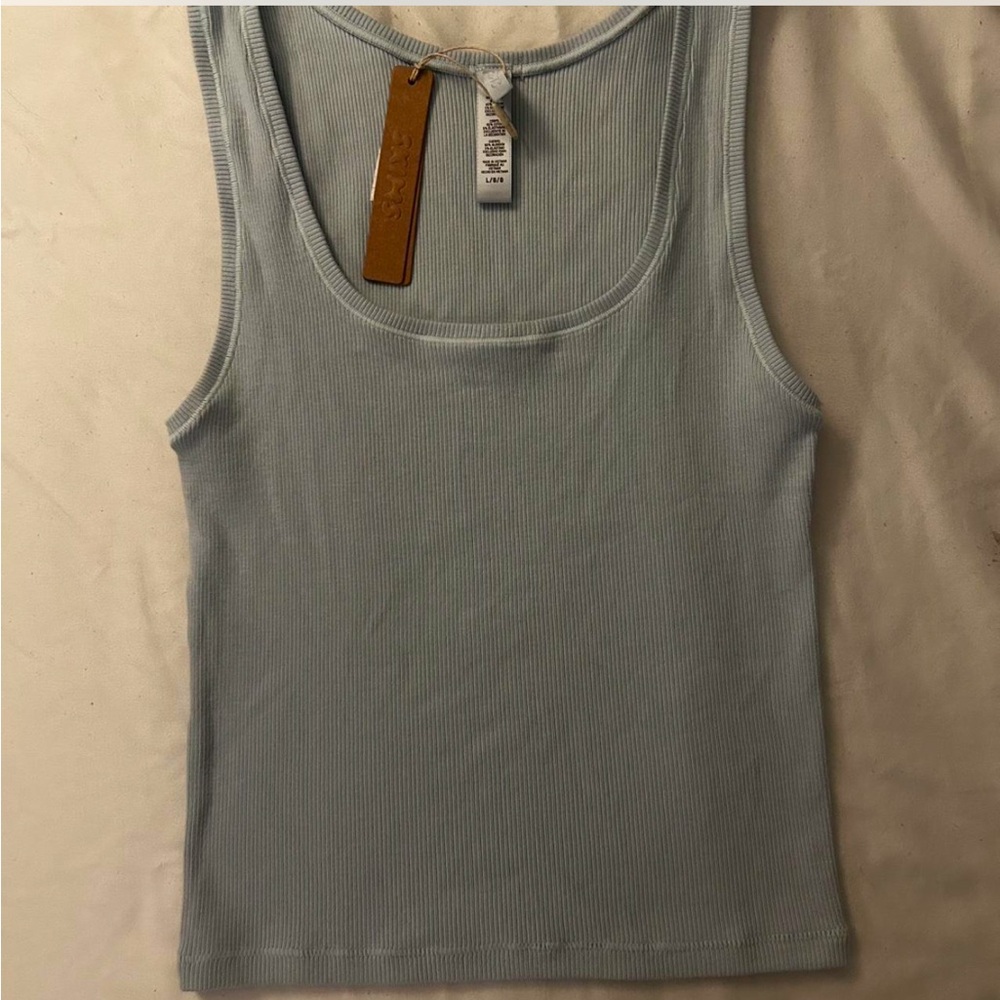 SKIMS baby blue tank